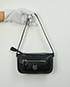 Somerset Pouch, &pound;160, Handbags, Black, Leather, Front view